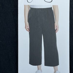 Jessica Simpson Women's XL Wide Leg Pants Black Cotton d1456